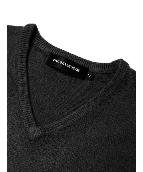 JACKROSE（ジャックローズ）の「カシミヤタッチVネックニット 2016 SALE!!50%OFF!!（トップス・メンズ・ブラック/ホワイト/ワイン/ピンク/ブルー・M/L）」の11枚目の写真