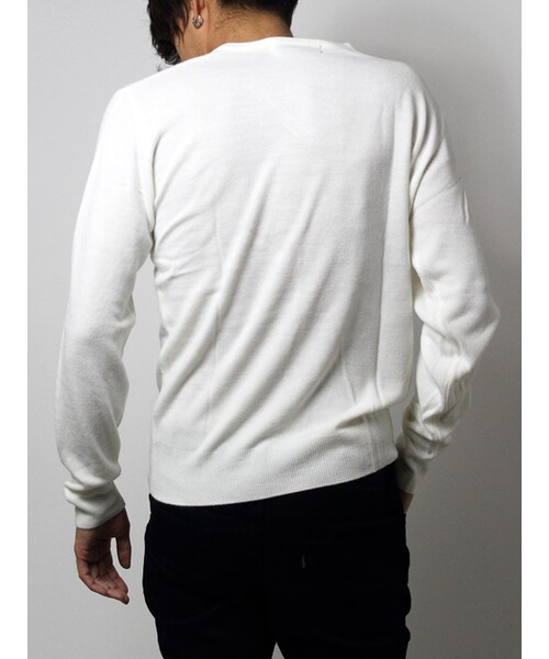 JACKROSE（ジャックローズ）の「カシミヤタッチVネックニット 2016 SALE!!50%OFF!!（トップス・メンズ・ブラック/ホワイト/ワイン/ピンク/ブルー・M/L）」の3枚目の写真