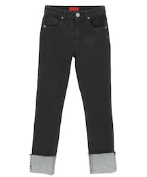 Dailyabout | カッティングヘムロールアップブラックデニムパンツ(P0000WLO)(デニムパンツ)
