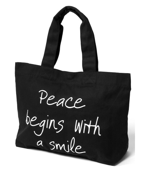 GRL（グレイル）の「ロゴキャンバストートバッグ（トートバッグ・レディース・アイボリー/ブラック・Ｆ/F）」の2枚目の写真