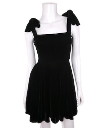 Bobon21 | ベロアレースアップワンピース(ワンピース)