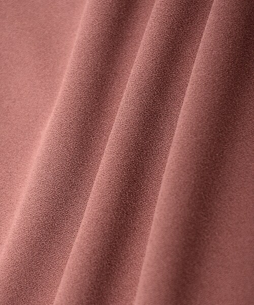 MAJESTIC LEGON（マジェスティックレゴン）の「脇リボンシャーリングワイドパンツ（パンツ・レディース・ブラウン柄/D/ピンク/キャメル/ブラック・S/M/L）」の15枚目の写真