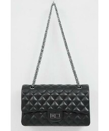 Dailyabout | クラシックブラックキルティングチェーンバック(P0000WLX)(ショルダーバッグ)