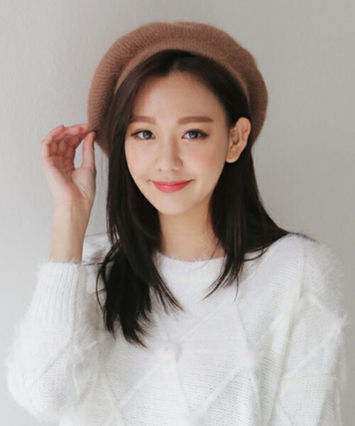 DHOLIC(ディーホリック)の「アンゴラブレンドニットベレー帽(ハンチング/ベレー帽・レディース・FREE)」の4枚目の写真