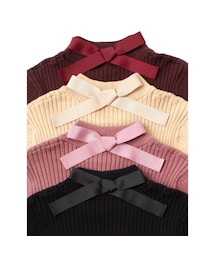 F i.n.t | バックリボンリブニットプルオーバー/F&A(ニット/セーター)