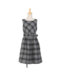 F i.n.t | 起毛チェックパイピングワンピース/F i.n.t(ワンピース)