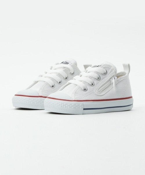 CONVERSE ALL STAR（コンバースオールスター）の「キッズ チャイルド コンバース オールスター ローカット CONVERSE CHILD ALL STAR N Z OX（スニーカー・キッズ・ホワイト/オフホワイト/ブラック/レッド・15cm/16cm/17cm/18cm）」の2枚目の写真