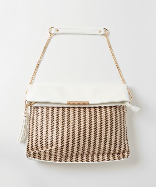 archives（アルシーヴ）の「カラーシート2wayショルダーバッグ（ショルダーバッグ・レディース・アイボリー/ブラック・MEDIUM）」の2枚目の写真