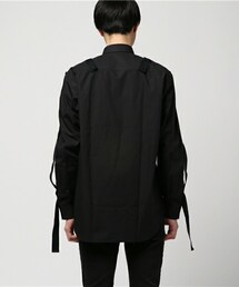 【美品】ジョンローレンスサリバン　エポレット　ミリタリーシャツ　サイズ34　黒色 JOHN LAWRENCE SULLIVAN ジョンローレンスサリバン Wrangler