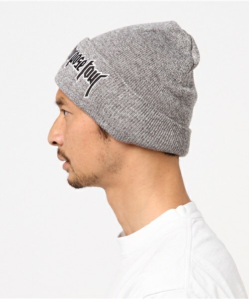 ELEVEN PARIS（イレブンパリ）の「ELEVEN PARIS 『PURPOSE PURPOSE』ニットキャップ（ニットキャップ/ビーニー・メンズ・ライトグレー・FREE）」の2枚目の写真