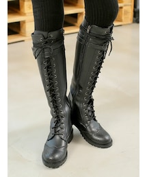 KORMARCH | レースアップロングブーツ(ブーツ)