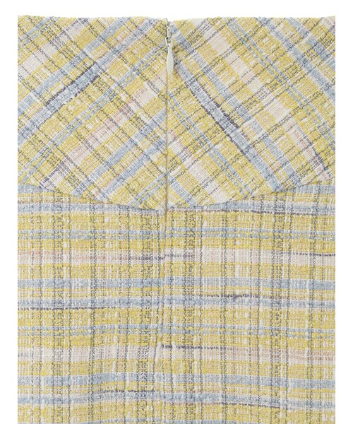 31 Sons de mode（トランテアン　ソン　ドゥ　モード）の「ボタン付ツイード台形スカート（スカート・レディース・ネイビー/イエロー・36/38）」の5枚目の写真