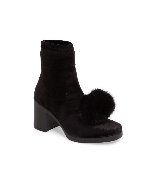 TOPSHOP(トップショップ)の「Women's Topshop Belle Pompom Boot(ブーツ・レディース・Black・5.5US / 36EU/6.5US / 37EU/7.5US / 38EU/8.5US / 39EU/9.5US / 40EU)」の1枚目の写真
