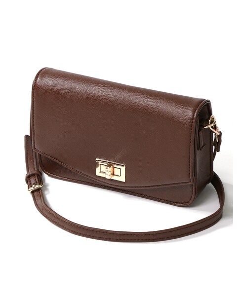 GRL（グレイル）の「ミニポシェットバッグ（ショルダーバッグ・レディース・ホワイト/レッド/ブラック/ボルドー/ブラウン/ピンク/ネイビー/キャメル・F）」の2枚目の写真