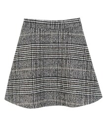 Dailyabout | シンプルバックウエストゴムハウンドトゥースAラインミニスカート(P0000WMQ)(スカート)