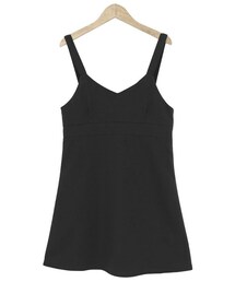 Dailyabout | シンプルVネックフレアミニワンピース(P0000WJS)(ワンピース)