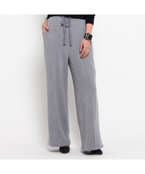 OZOC（オゾック）の「ニットソートワイドパンツ（その他・レディース・ピンク/ブラック/グレー・その他）」の3枚目の写真