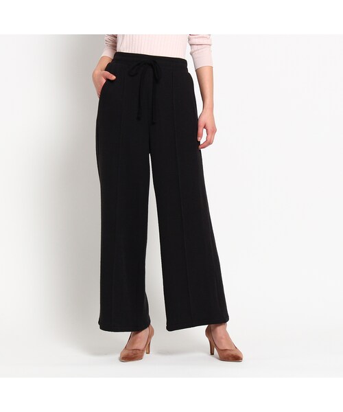 OZOC（オゾック）の「ニットソートワイドパンツ（その他・レディース・ピンク/ブラック/グレー・その他）」の2枚目の写真