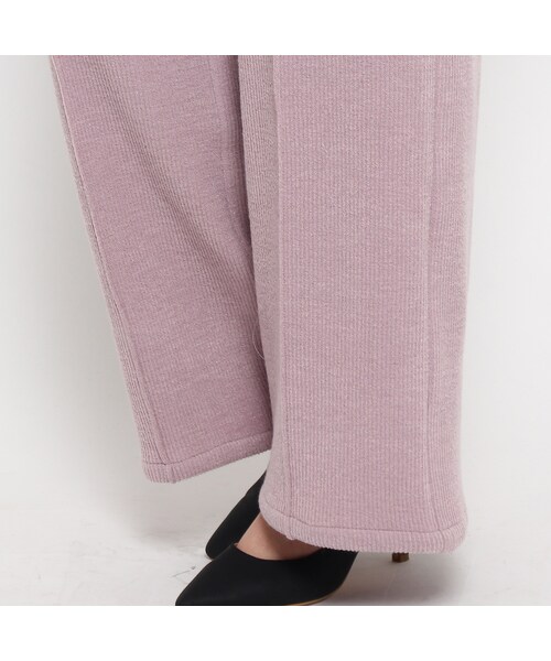 OZOC（オゾック）の「ニットソートワイドパンツ（その他・レディース・ピンク/ブラック/グレー・その他）」の9枚目の写真