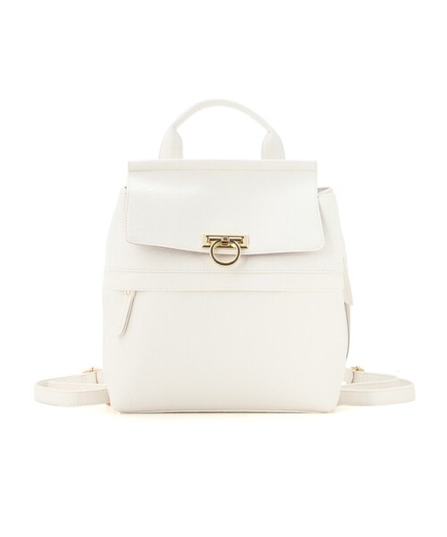 Honeys（ハニーズ）の「ＰＶＣ２Ｗａｙリュック（バッグ・レディース・オフ/クロ/コン）」の2枚目の写真