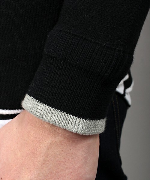 MIND BLOW（マインドブロウ）の「＜STAR柄＞リブニット（ニット/セーター・メンズ・ブラック/杢グレー/カーキ/ホワイト・M/L）」の13枚目の写真