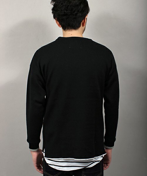 MIND BLOW（マインドブロウ）の「＜STAR柄＞リブニット（ニット/セーター・メンズ・ブラック/杢グレー/カーキ/ホワイト・M/L）」の10枚目の写真