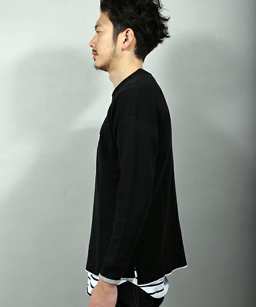 MIND BLOW（マインドブロウ）の「＜STAR柄＞リブニット（ニット/セーター・メンズ・ブラック/杢グレー/カーキ/ホワイト・M/L）」の9枚目の写真