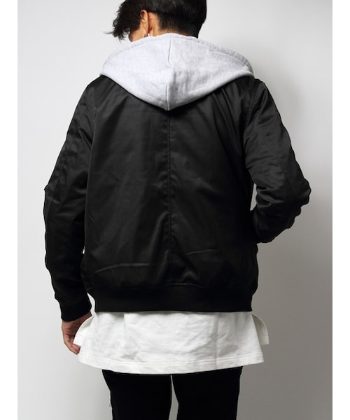 JACKROSE（ジャックローズ）の「3WAYフード付きリバーシブルMA-1 2017SS（ジャケット/アウター・メンズ・ブラック/カーキ・M/L/XL）」の17枚目の写真