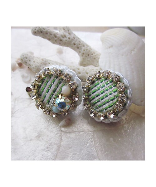 Hime.（ヒメ）の「E-007 Hime.イタリア製生地くるみビジューイヤリング 全8色（その他・レディース・その他）」の5枚目の写真