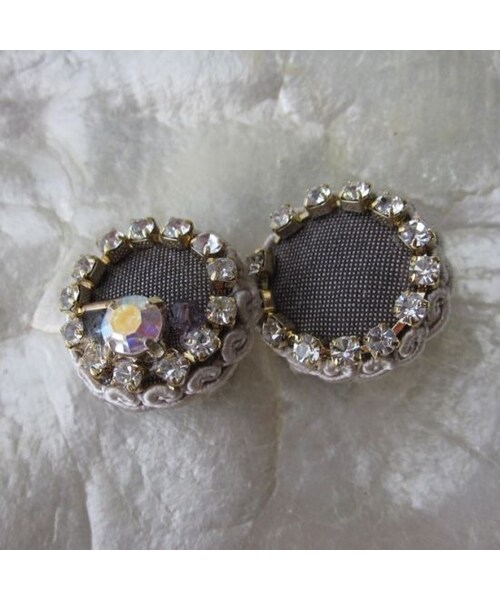 Hime.（ヒメ）の「E-007 Hime.イタリア製生地くるみビジューイヤリング 全8色（その他・レディース・その他）」の10枚目の写真