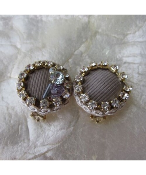 Hime.（ヒメ）の「E-007 Hime.イタリア製生地くるみビジューイヤリング 全8色（その他・レディース・その他）」の8枚目の写真