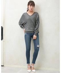 INGNI | 【春の新作】【WEB先行】フレイドヘムクラッシュスキニー(パンツ)