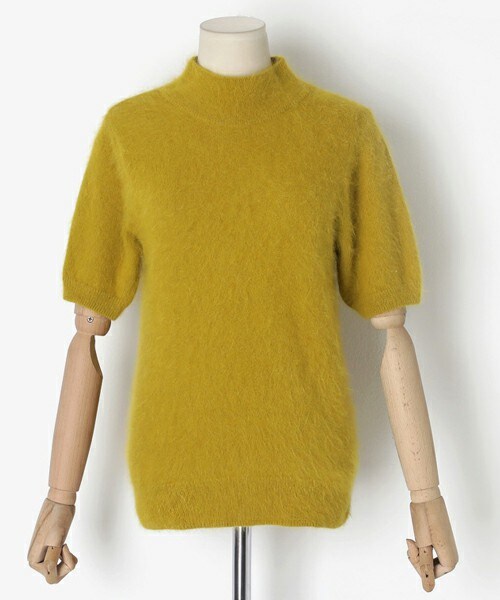 DHOLIC(ディーホリック)の「アンゴラブレンドハーフスリーブニットプルオーバー(ニット/セーター・レディース・FREE)」の4枚目の写真