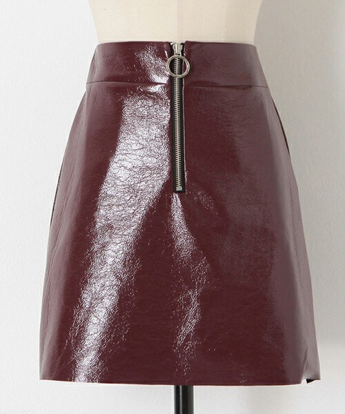DHOLIC（ディーホリック）の「フロントジップレザーライクミニスカート（スカート・レディース・S/M）」の3枚目の写真