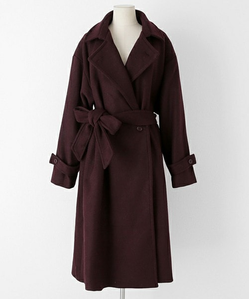 DHOLIC（ディーホリック）の「ストラップSETウールブレンドロングコート（その他アウター・レディース・FREE）」の2枚目の写真