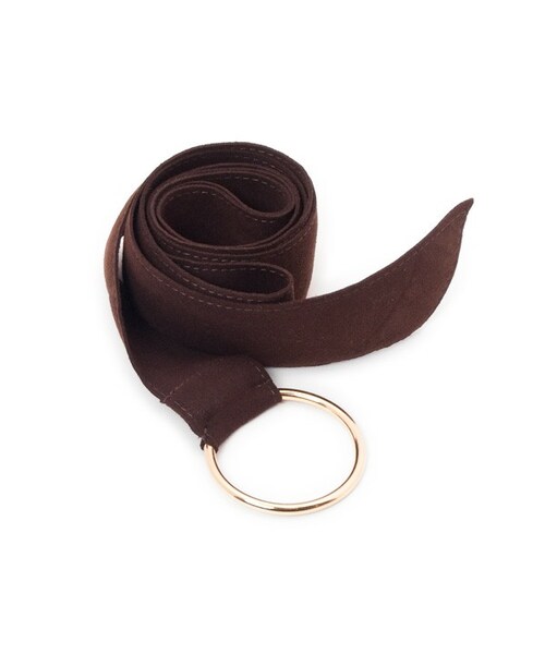 flower（フラワー）の「leather tie belt～レザータイベルト（ベルト・レディース・black/brown・FREE）」の2枚目の写真