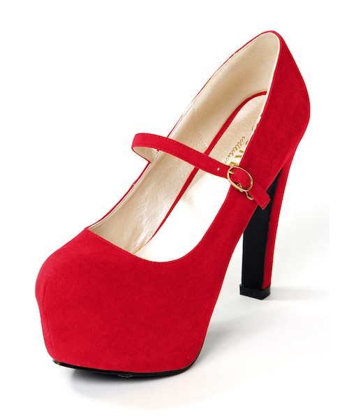 GRL（グレイル）の「ワンストラップスエードパンプス（パンプス・レディース・ブラック/レッド/ピンク/グリーン/ネイビー/グレー/ボルドー/アイボリー/ベージュ/キャメル/ツイード・24.5）」の9枚目の写真