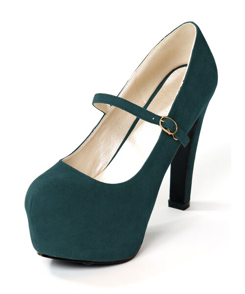 GRL（グレイル）の「ワンストラップスエードパンプス（パンプス・レディース・ブラック/レッド/ピンク/グリーン/ネイビー/グレー/ボルドー/アイボリー/ベージュ/キャメル/ツイード・24.5）」の6枚目の写真