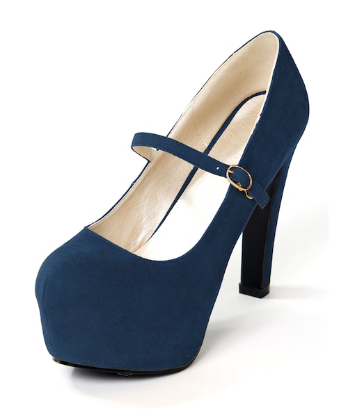 GRL（グレイル）の「ワンストラップスエードパンプス（パンプス・レディース・ブラック/レッド/ピンク/グリーン/ネイビー/グレー/ボルドー/アイボリー/ベージュ/キャメル/ツイード・24.5）」の7枚目の写真