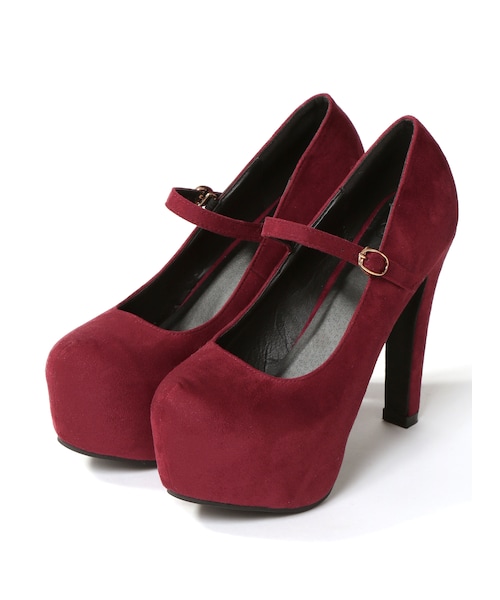 GRL（グレイル）の「ワンストラップスエードパンプス（パンプス・レディース・ブラック/レッド/ピンク/グリーン/ネイビー/グレー/ボルドー/アイボリー/ベージュ/キャメル/ツイード・24.5）」の10枚目の写真