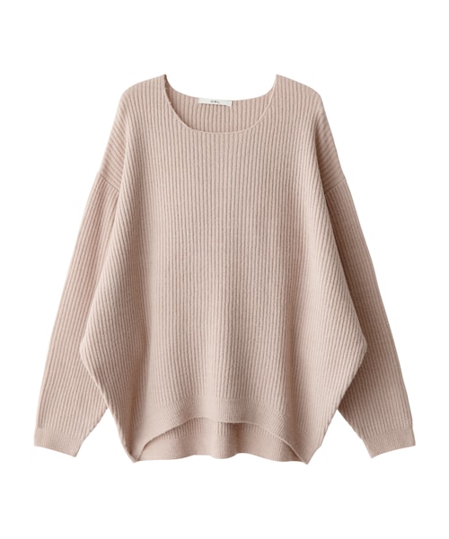 GRL（グレイル）の「ビッグニットトップス（ニット/セーター・レディース・アイボリー/グレー/ピンク/ブラック/ベージュ/モカ・F）」の5枚目の写真