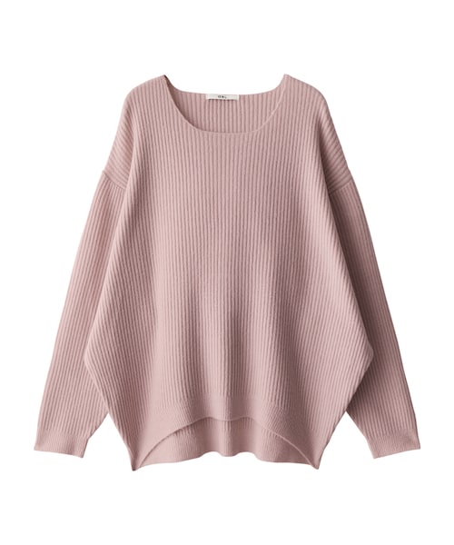 GRL（グレイル）の「ビッグニットトップス（ニット/セーター・レディース・アイボリー/グレー/ピンク/ブラック/ベージュ/モカ・F）」の6枚目の写真