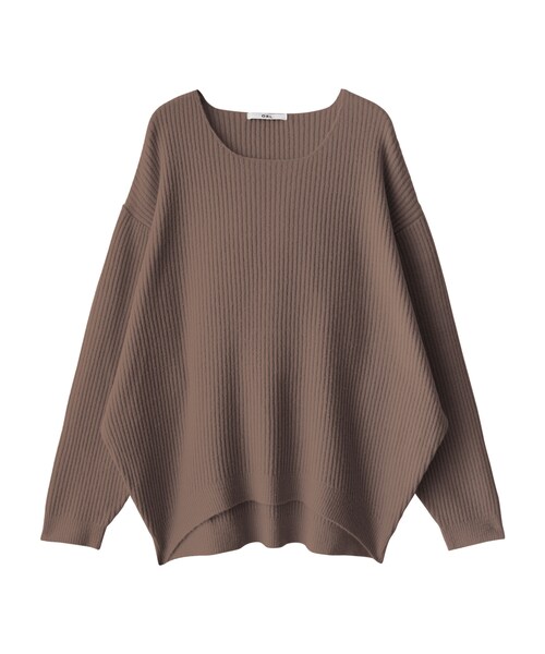 GRL（グレイル）の「ビッグニットトップス（ニット/セーター・レディース・アイボリー/グレー/ピンク/ブラック/ベージュ/モカ・F）」の4枚目の写真