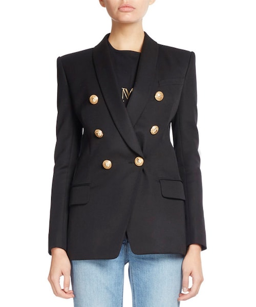 【関税込み】Balmain テーラードジャケット 美品】BALMAIN メンズ テーラード ジャケット 黒 - メルカリ