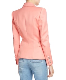 【関税込み】Balmain ピンク フリンジ テーラードジャケット Pink Fringed Blazer by Balmain on Sale