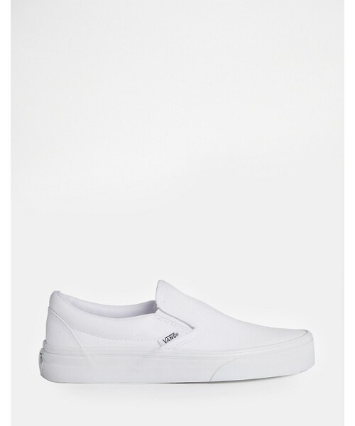 VANS（バンズ）の「Vans True White Classic Slip On Sneakers（スニーカー・レディース・White・US 9）」の2枚目の写真