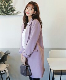 DHOLIC | 4COLORSバックスリットワンボタンコート(チェスターコート)