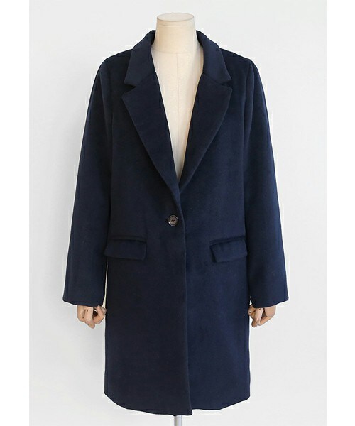 DHOLIC（ディーホリック）の「4COLORSバックスリットワンボタンコート（チェスターコート・レディース・FREE）」の3枚目の写真