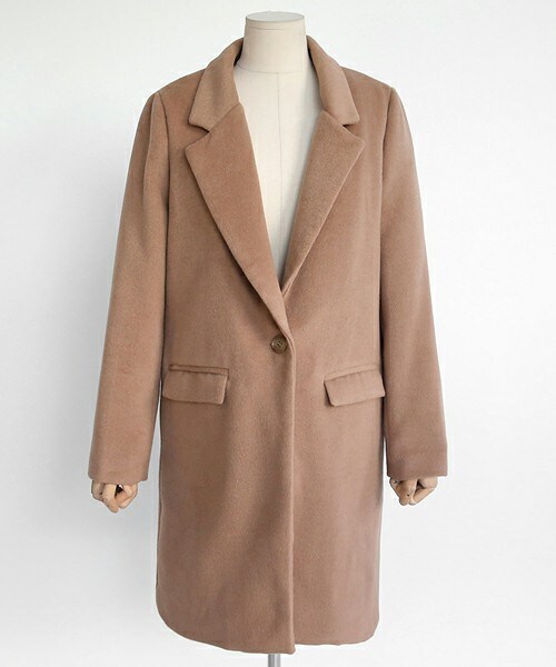 DHOLIC（ディーホリック）の「4COLORSバックスリットワンボタンコート（チェスターコート・レディース・FREE）」の2枚目の写真