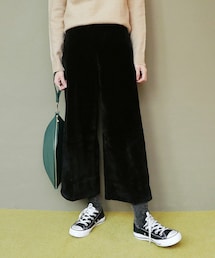 DHOLIC | ハイウエストべロアワイドパンツ(その他パンツ)